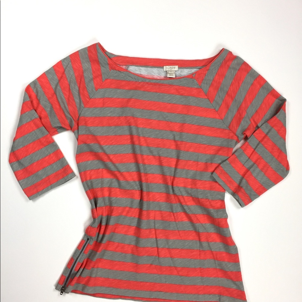Jcrew factory small women's coral striped tunic